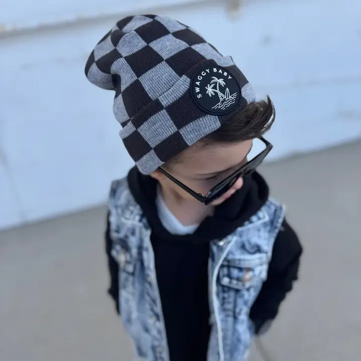 Checkered Beanie