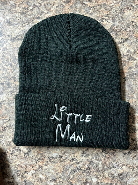 Embordered Little Man- Beanie