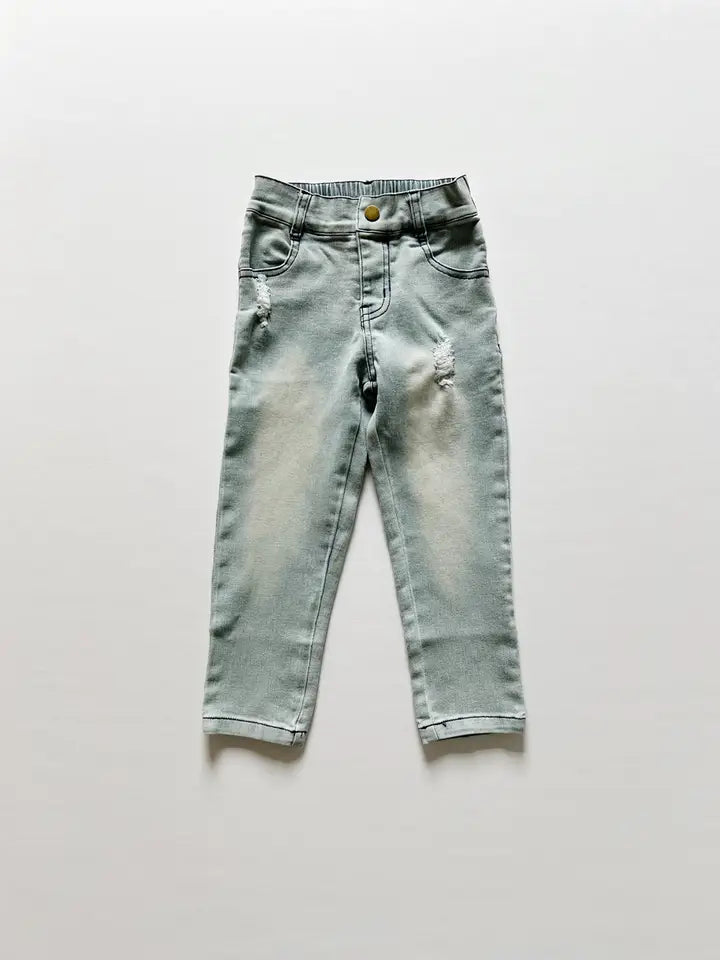 Stretch Denim- Slate Gray